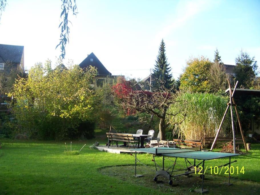 Gartentraum, Feuergrill, Kids-Spielwelt, 4Raeume Hartenstein  Exterior foto